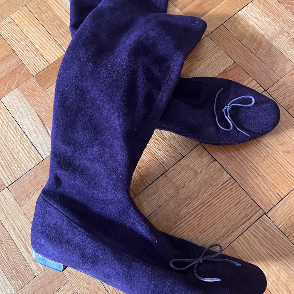 Women's Purple Suede Boots
